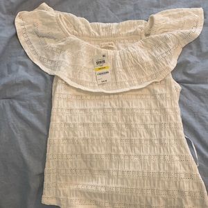 NWT Maison Jules on/off shoulder blouse - M